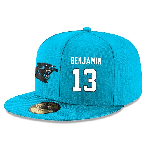 NFL Carolina Panthers #13 Kelvin Benjamin Snapback Adjustable Player Hat - Blue/White